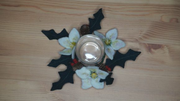 Christmas Rose Tealight - Read Purchase options carefully